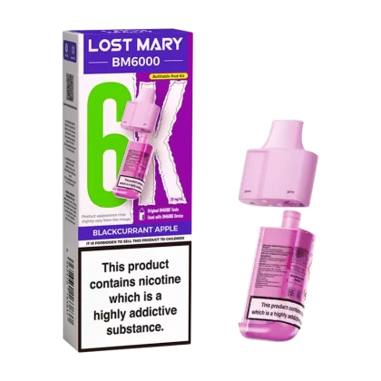 Blackcurrant Apple Lost Mary BM6000 Refill Pack - 20mg