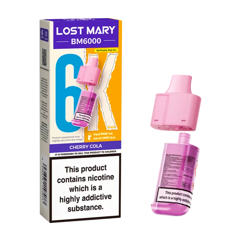 Cherry Cola Lost Mary BM6000 Refill Pack - 20mg