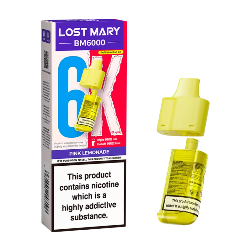 Pink Lemonade Lost Mary BM6000 Refill Pack - 20mg
