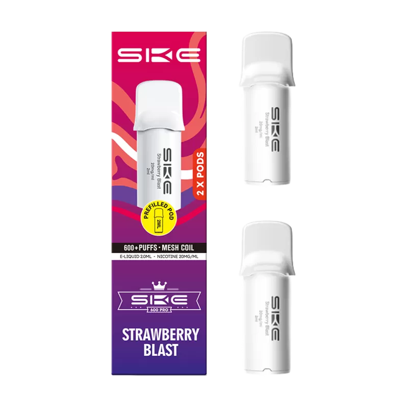 Strawberry Blast SKE 600 Pro Pods - 20mg