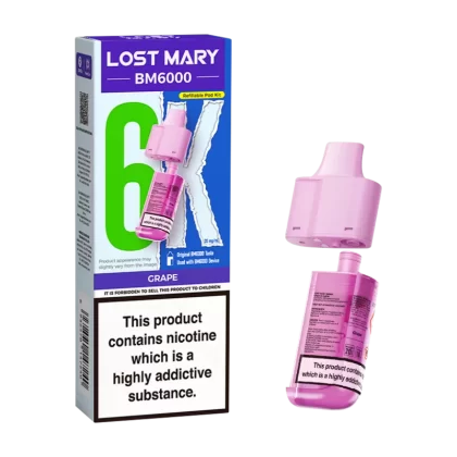 Grape Lost Mary BM6000 Refill Pack - 20mg