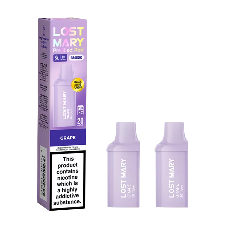 Grape Lost Mary BM600 Pods - 20mg