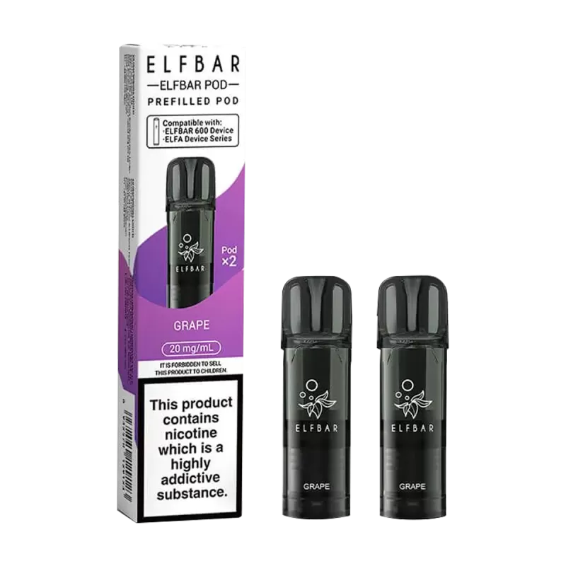 Grape Elfbar 600 Pods - 20mg