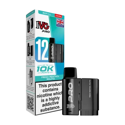 Fresh Menthol Mojito IVG Pro 12 Refill Pack - 20mg