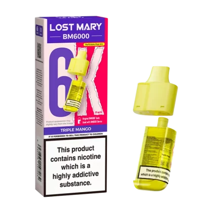 Triple Mango Lost Mary BM6000 Refill Pack - 0mg