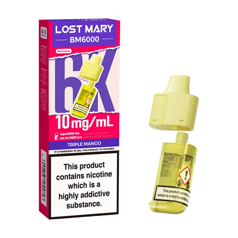 Triple Mango Lost Mary BM6000 Refill Pack - 0mg - Image 2