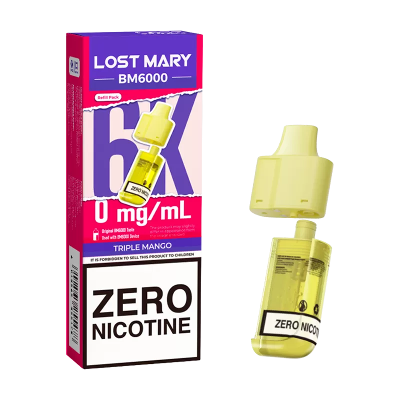 Triple Mango Lost Mary BM6000 Refill Pack - 0mg - Image 3