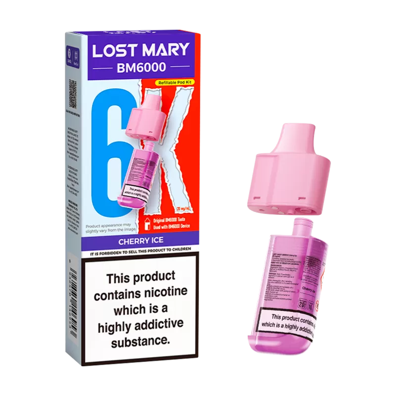 Cherry Ice Lost Mary BM6000 Refill Pack - 0mg