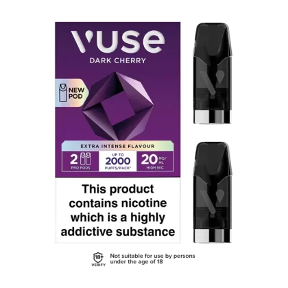 Dark Cherry Vuse Pro Pods - 10mg