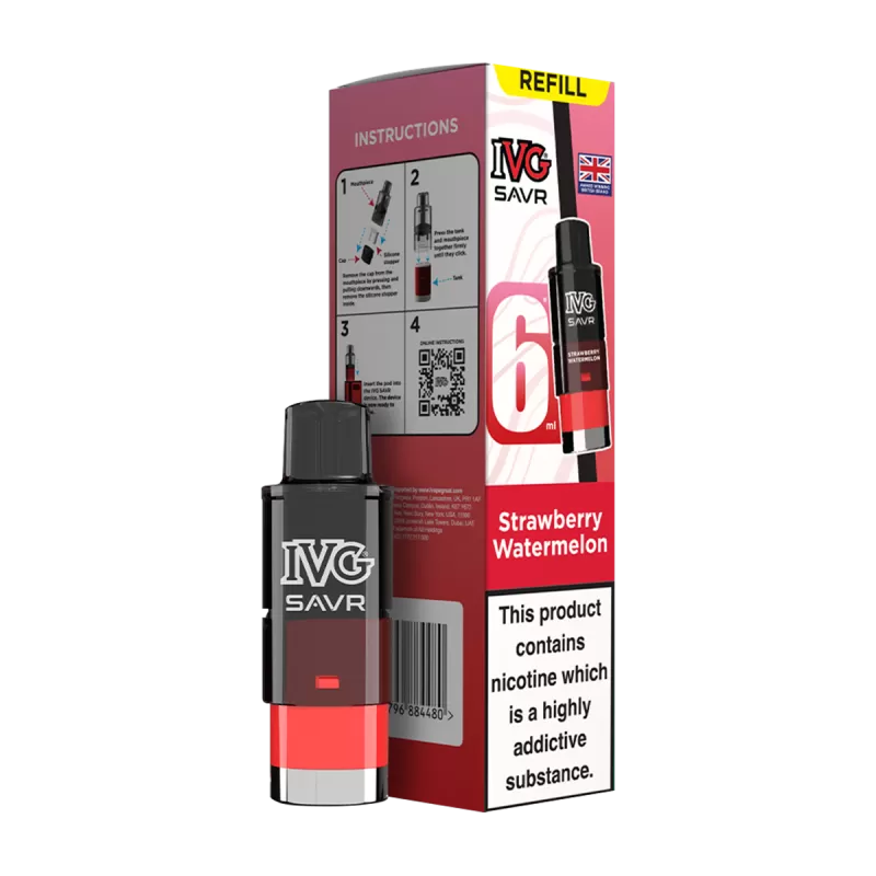 Strawberry Watermelon IVG SAVR Refill Pack - 20mg