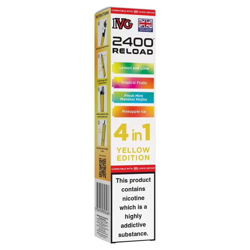 Yellow Edition IVG 2400 Refill Pods - 20mg