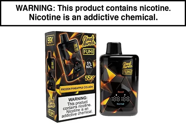 FUMI X CLOUD NURDZ 55K DISPOSABLE VAPE – 55,000 PUFFS - Image 3
