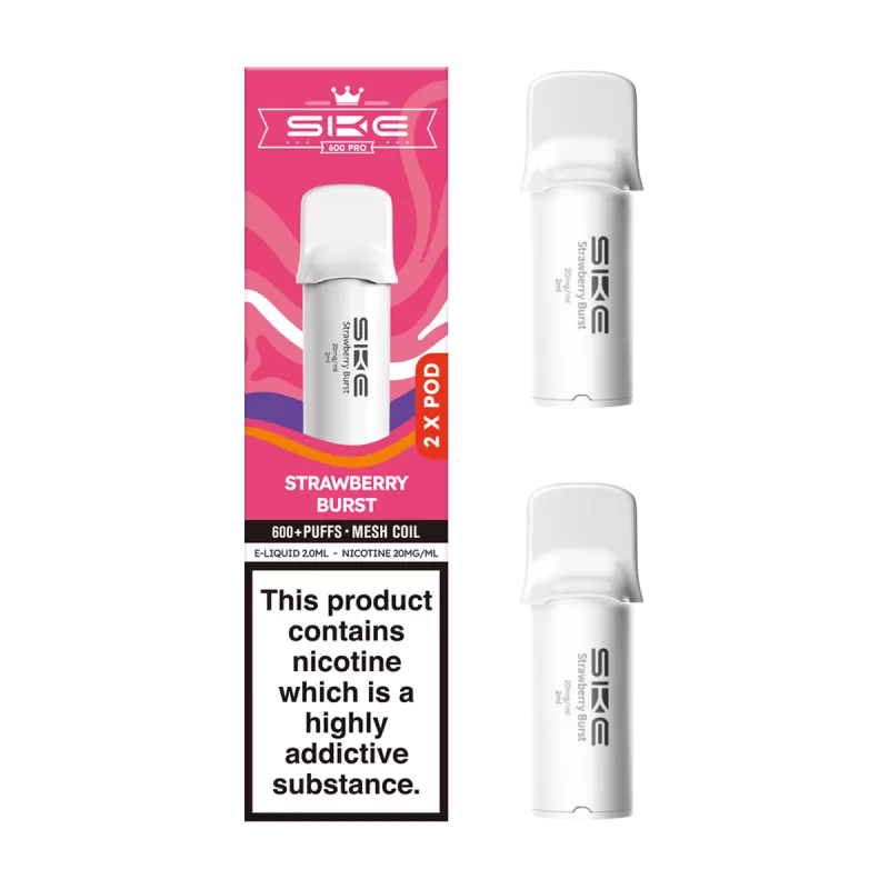 Strawberry Burst SKE 600 Pro Pods - 10mg