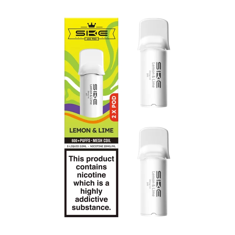 Lemon and Lime SKE 600 Pro Pods - 20mg