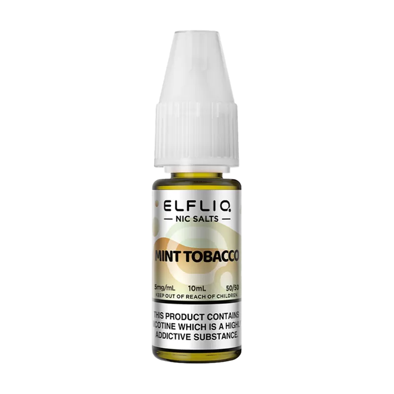 Mint Tobacco Elfliq Nic Salt by Elfbar - 10ml - 5mg
