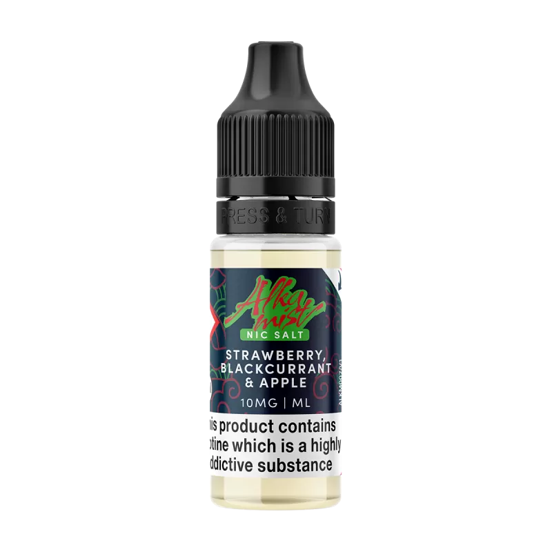 Strawberry, Blackcurrant & Apple Nic Salt by Alka Mist 10ml - 20mg