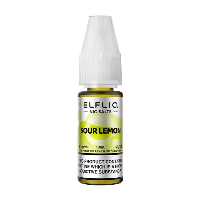 Sour Lemon Elfliq Nic Salt by Elfbar - 10ml - 20mg