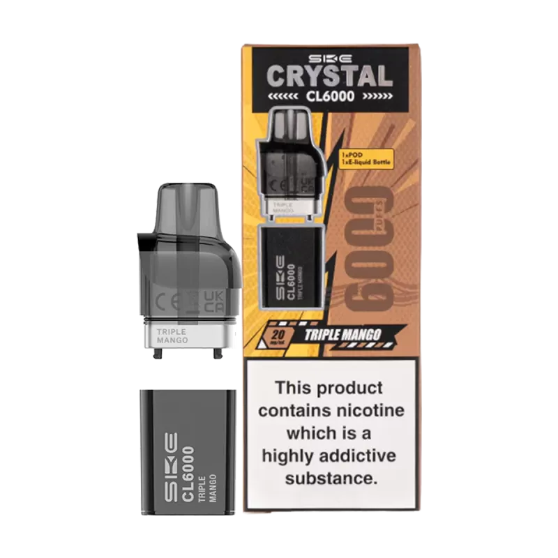 Triple Mango SKE Crystal CL6000 Pods - 20mg