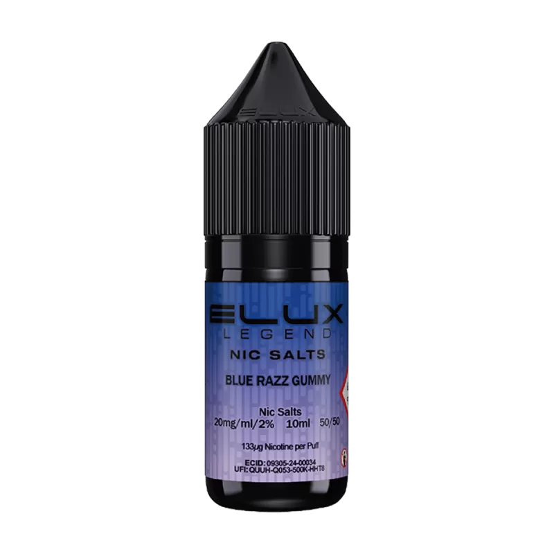 Blue Razz Gummy Nic Salt by Elux 10ml - 5mg