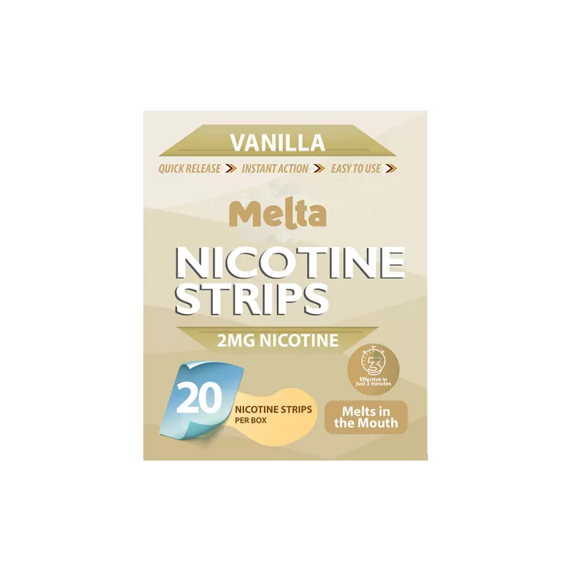 Vanilla Melta Nicotine Strips - 2MG