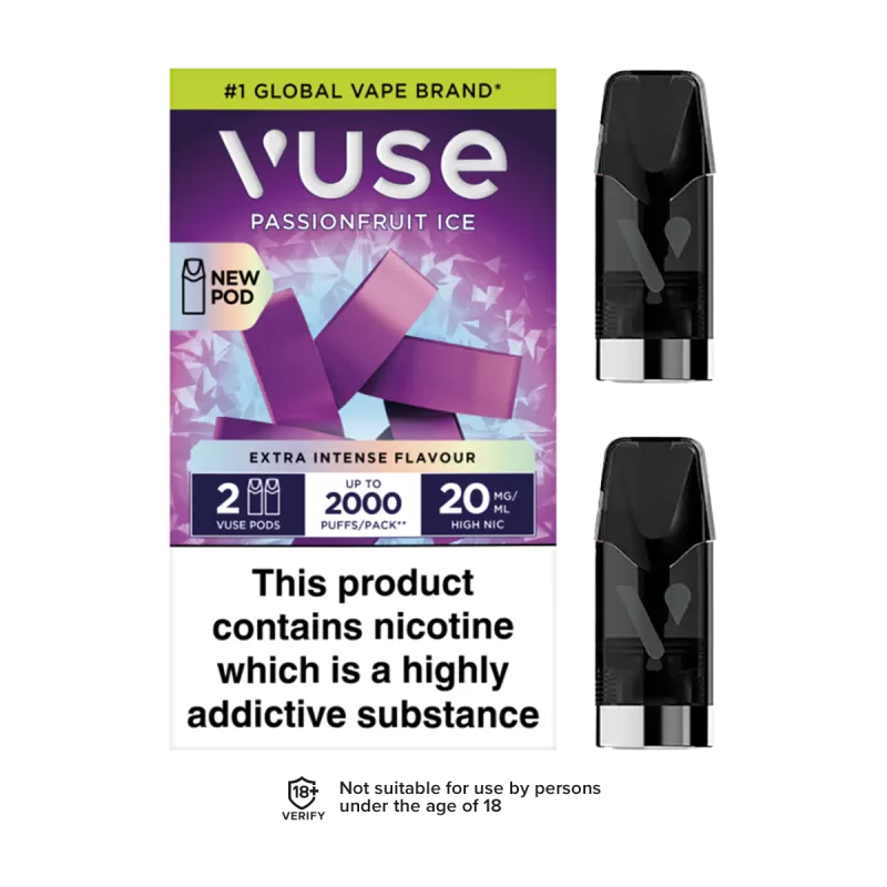 Passion Fruit Ice Vuse Pro Pods - 20mg