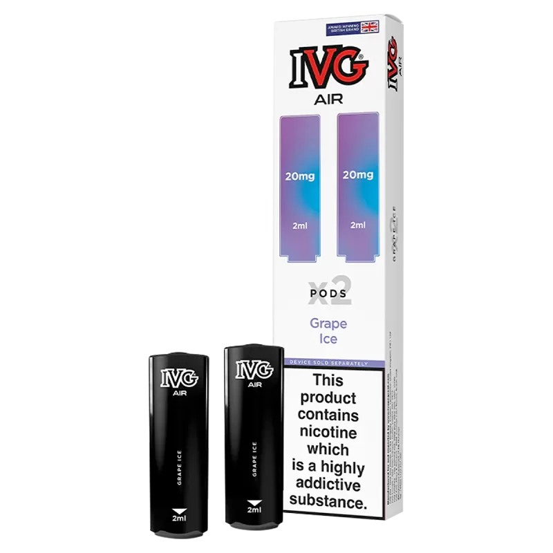 Grape Ice IVG Air Replacement Pods - 20mg