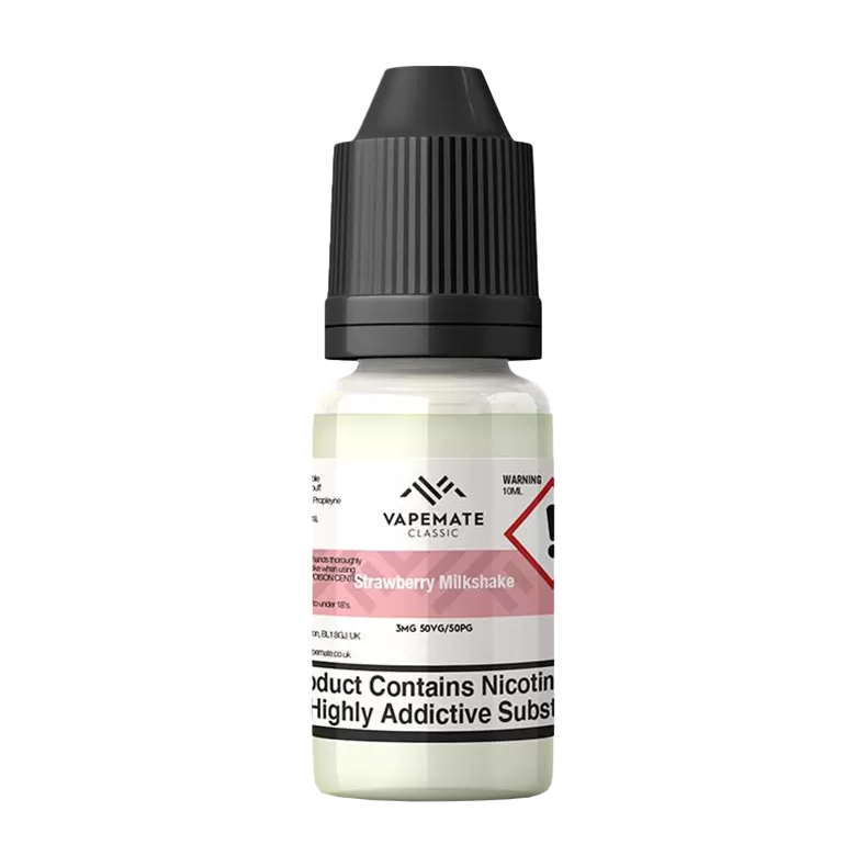 Vapemate Classic Strawberry Milkshake 10ml - 3mg