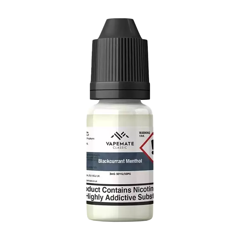 Vapemate Classic Blackcurrant Menthol 10ml - 70VG / 30VG / 12mg