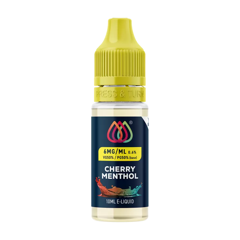 Cherry Menthol E-Liquid by Aquavape - 10ml - 6mg - Image 2