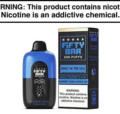 FIFTY BAR V2 20K DISPOSABLE VAPE – 20,000 PUFFS
