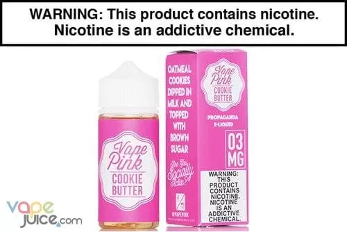 COOKIE BUTTER BY VAPE PINK 100ML | 60ML - Image 2