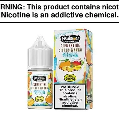 CLEMENTINE CITRUS MANGO ICE BY FRUISION SALTS 30ML