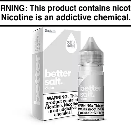 CLEAR BY VAPETASIA BETTER SALT 30ML