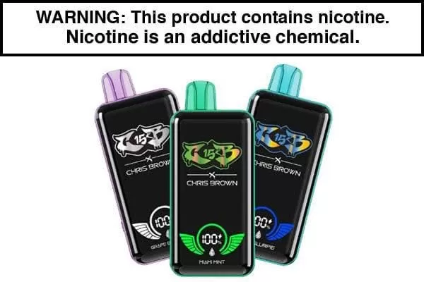 CHRIS BROWN CB15K DISPOSABLE VAPE – 15,000 PUFFS