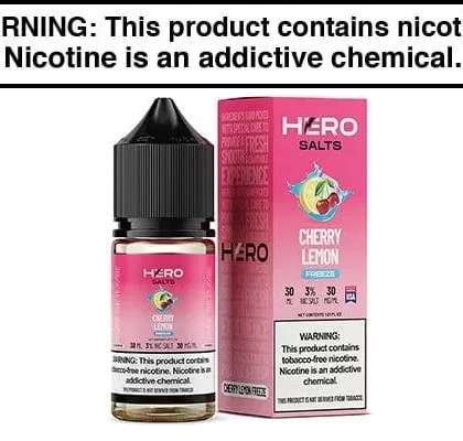 CHERRY LEMON FREEZE BY HERO SALTS 30ML