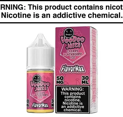 CHERRY BLACKBERRY ICE BY VOODOO JOOS FLAVORMAX SALTS 30ML
