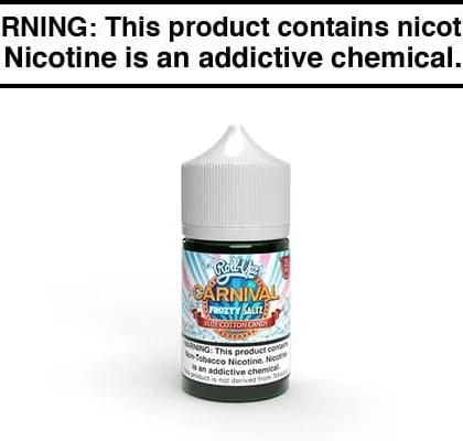 CARNIVAL COTTON CANDY FROZTY BY JUICE ROLL UPZ SALT 30ML