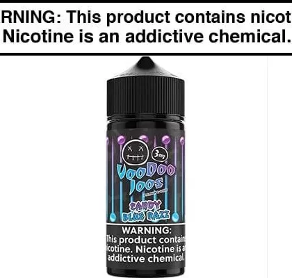 CANDY BLUE RAZZ BY VOODOO JUICE 100ML