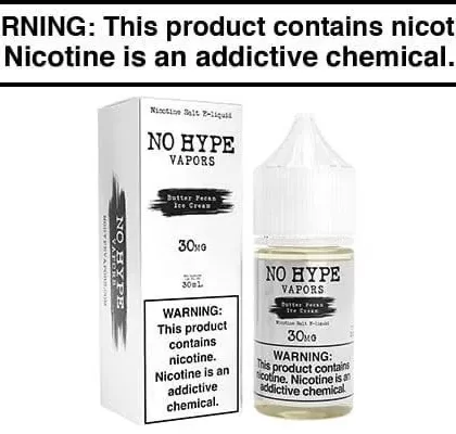 BUTTER PECAN ICE CREAM BY NO HYPE SALTS 30ML