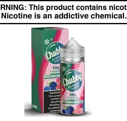 Bubble Razzmelon Ice by Chubby Bubble Vapes 100ML