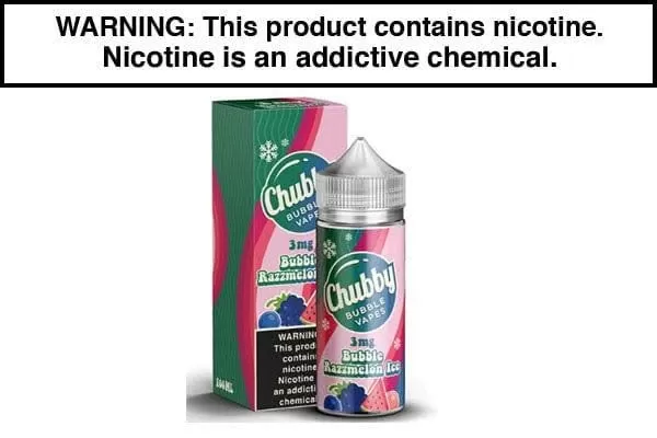 Bubble Razzmelon Ice by Chubby Bubble Vapes 100ML