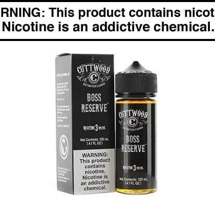 BOSS RESERVE BY CUTTWOOD 120ML/60ML
