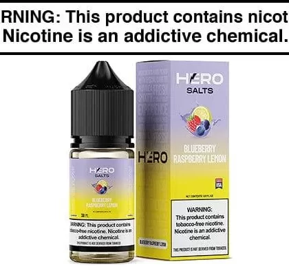 BLUEBERRY RASPBERY LEMON BY HERO SALTS 30ML