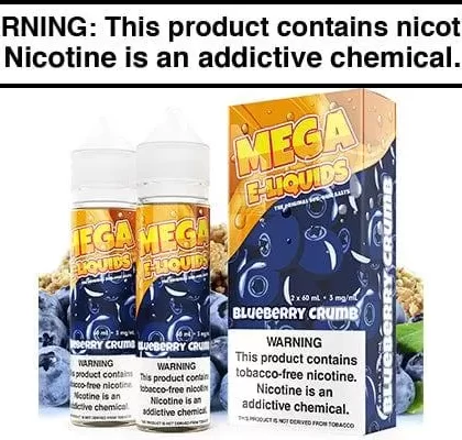 BLUEBERRY CRUMB BY MEGA E LIQUIDS 120ML