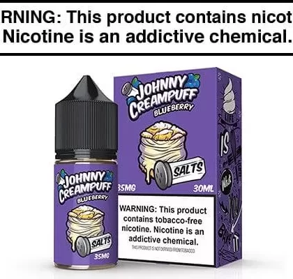 BLUEBERRY BY JOHNNY CREAMPUFF SALTS 30ML
