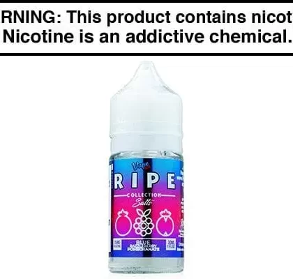 BLUE RAZZLEBERRY POMEGRANATE BY VAPE 100 RIPE SALTS 30ML