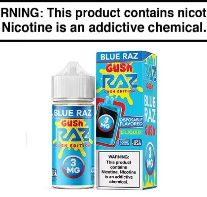BLUE RAZ GUSH BY POD JUICE X RAZ 100ML