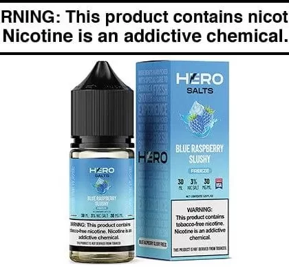 BLUE RASPBERRY SLUSHY FREEZE BY HERO SALTS 30ML