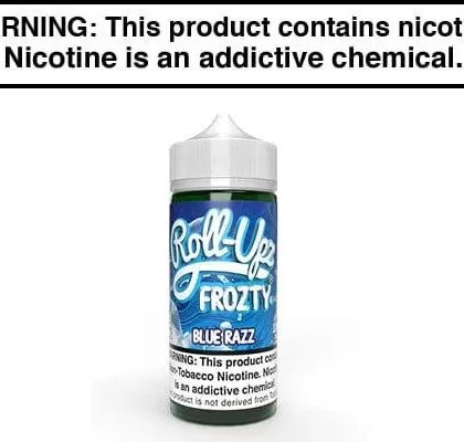 BLUE RASPBERRY ICE BY JUICE ROLL UPZ 100ML