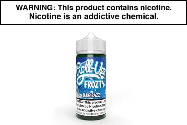 BLUE RASPBERRY ICE BY JUICE ROLL UPZ 100ML